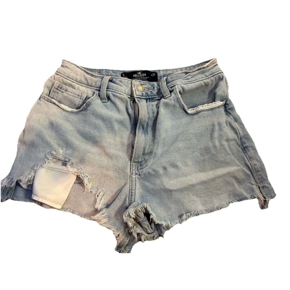 Hollister Shorts Ultra High Rise Mom 3 Inches Size 5 Denim Summer Distressed